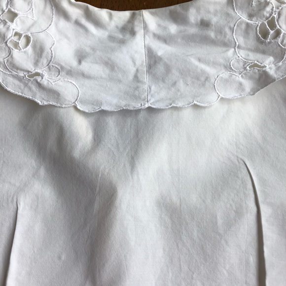 🔥White Button Down Laser Cut Collar Size 6 - Picture 8 of 8